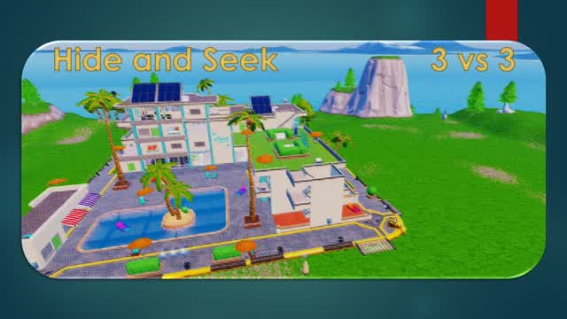 Hide and seek 3vs3 — Fortnite Creative map cover art
