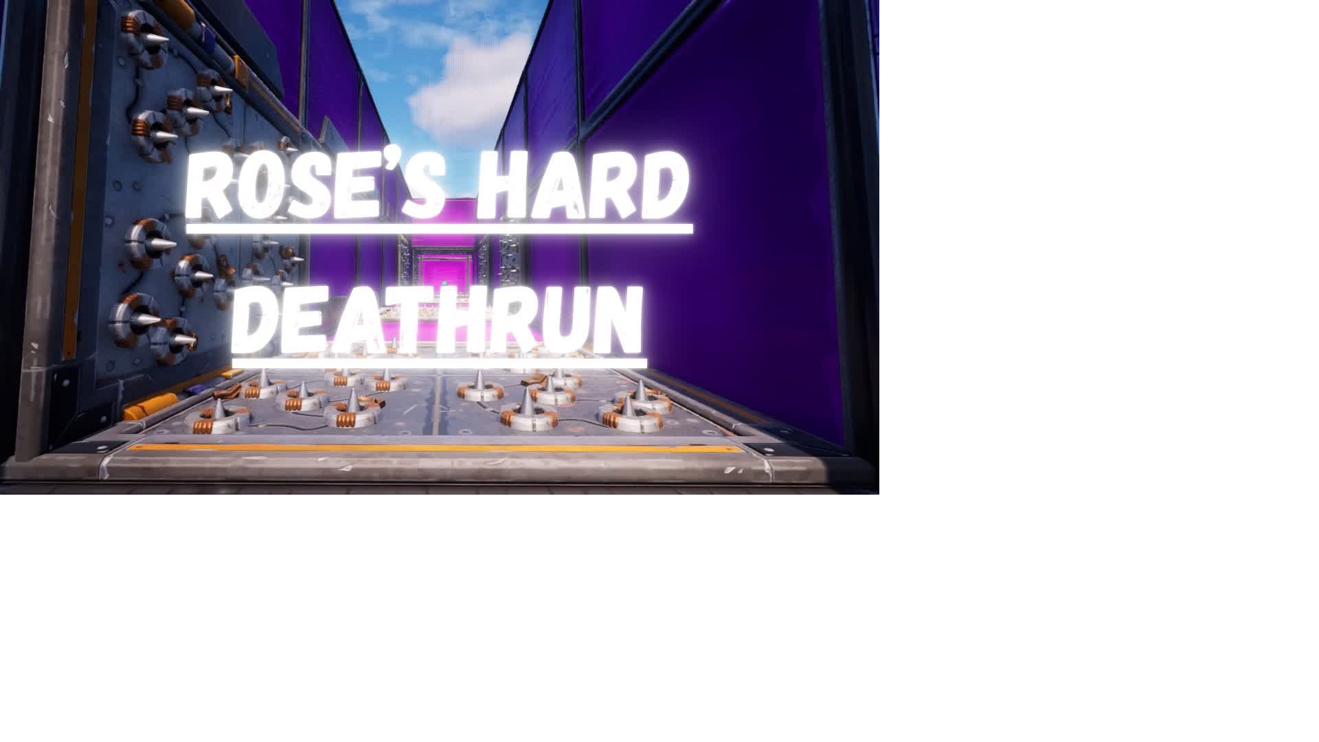 Rose's Hard Deathrun — Fortnite Creative map