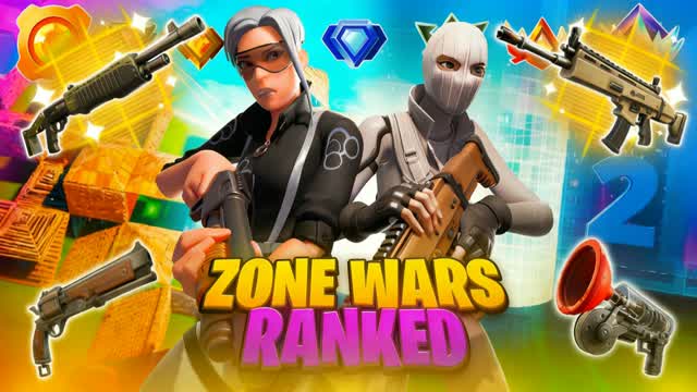🌀 DUOS 2v2v2 ZONE WARS [RANKED] 👑 — Fortnite Creative map