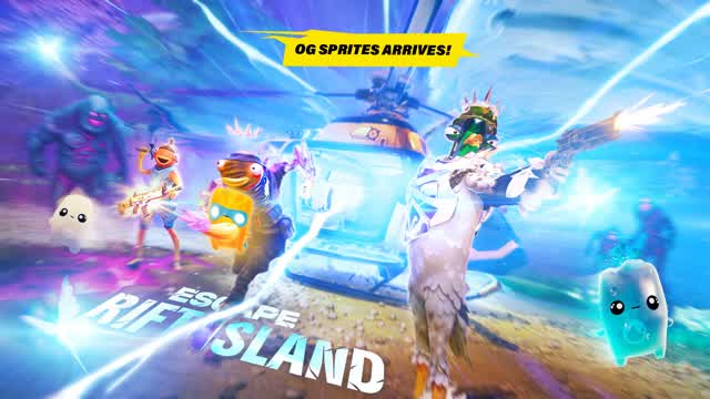 ESCAPE Rift Island - Only ONE TEAM WINS! — Fortnite Creative map cover art