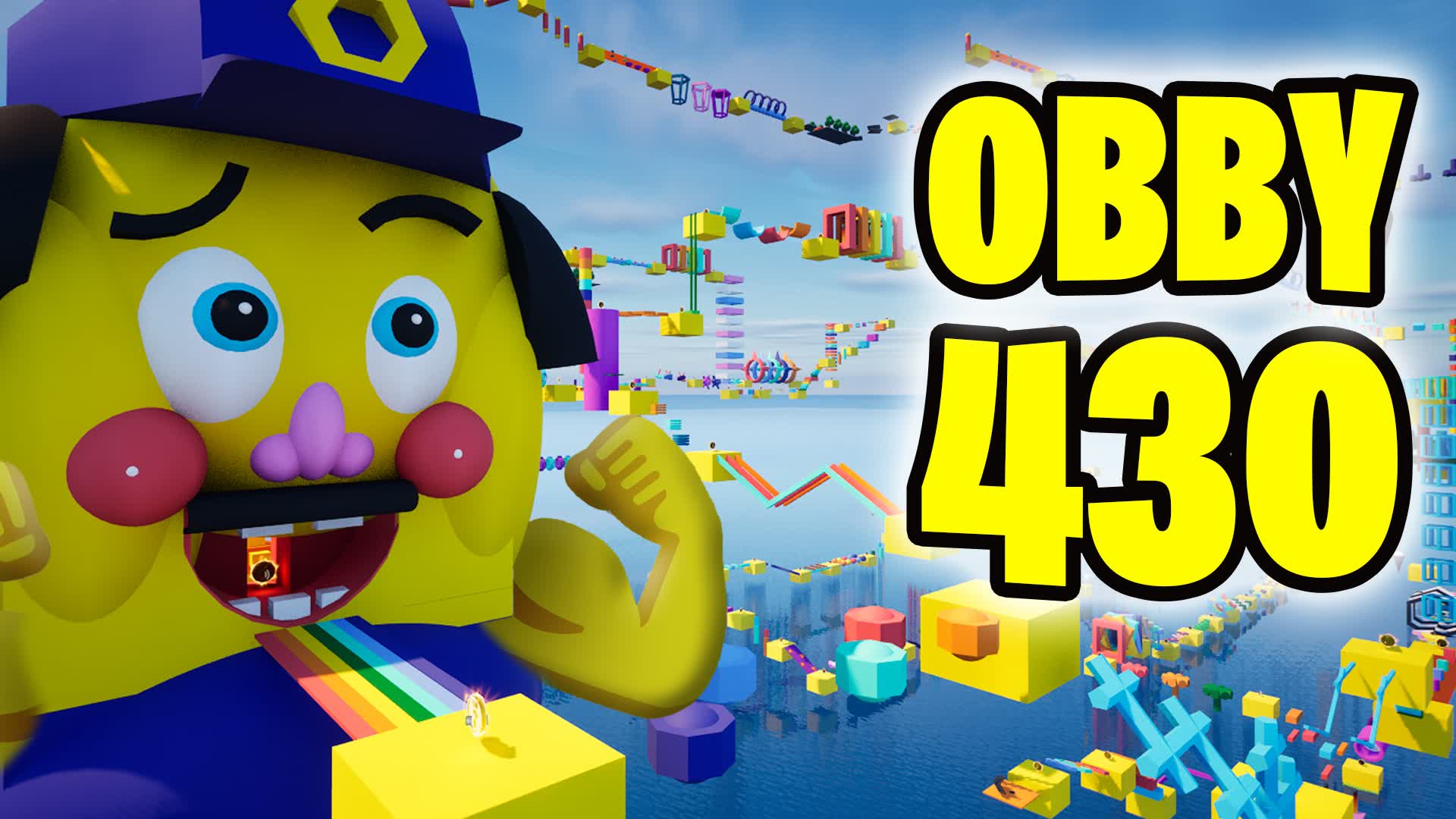 OBBY 432 LEVEL PARKOUR — Fortnite Creative map