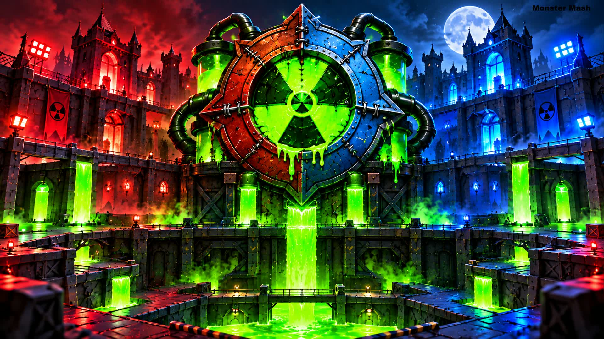 👹 RED vs BLUE: MONSTER MASH — Fortnite Creative map