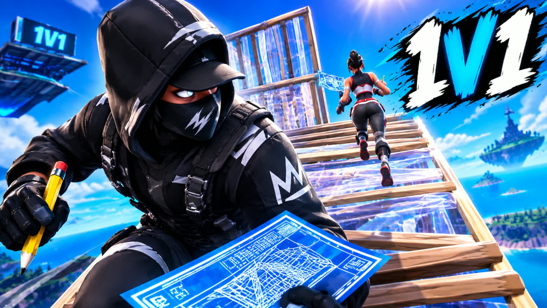 zoro 1v1 builds fights — Fortnite Creative map