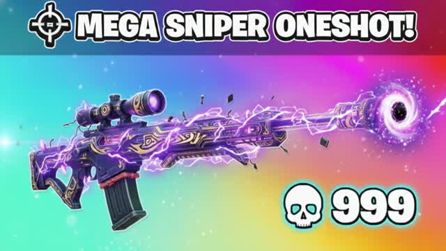 MEGA SNIPER ONE SHOT 🎯 طلقة قناص — Fortnite Creative map cover art