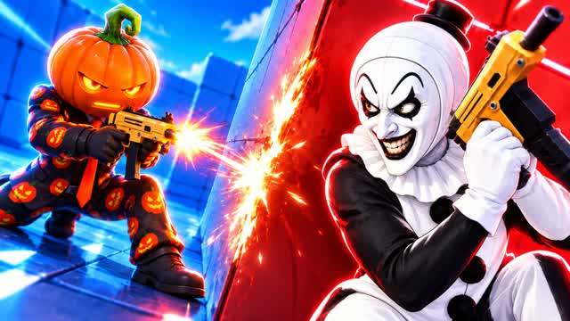 HALLOWEEN RED VS BLUE 🔴🔵 +1 RIVALITY — Fortnite Creative map cover art