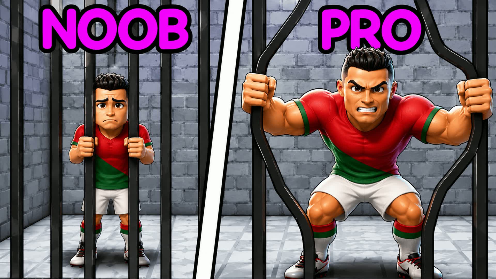 ⚽ ESCAPE RONALDO ⚽ PRISON — Fortnite Creative map