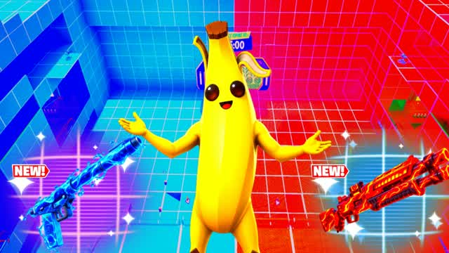 HYPER ULTIMATE RED🔴VS BLUE🔵NEW WEAPONS — Fortnite Creative map