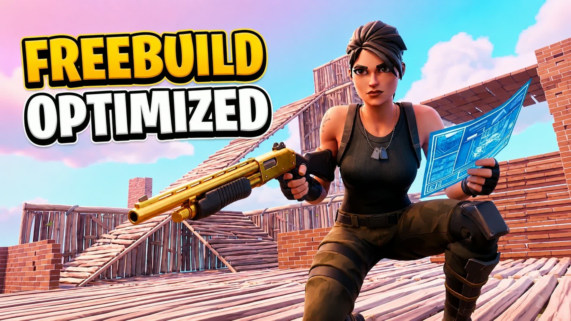 Only Freebuild Warmup — Fortnite Creative map