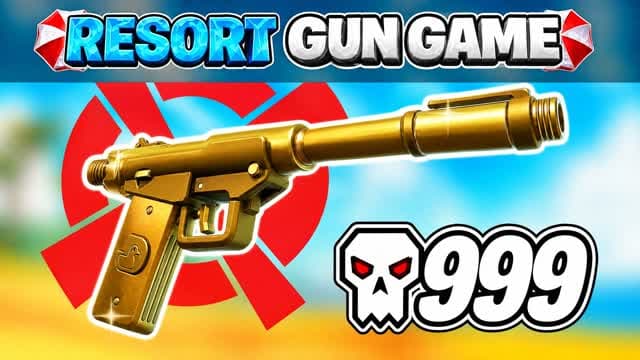 GUN GAME 🔫حمان ONE SHOT — Fortnite Creative map