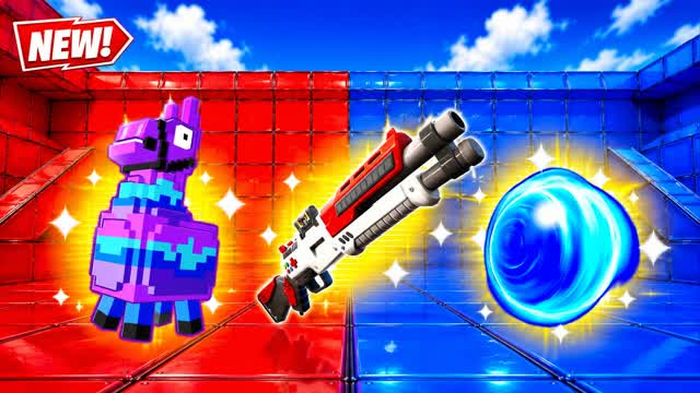 RED VS BLUE CROSSSTEP 🔴🔵 — Fortnite Creative map cover art