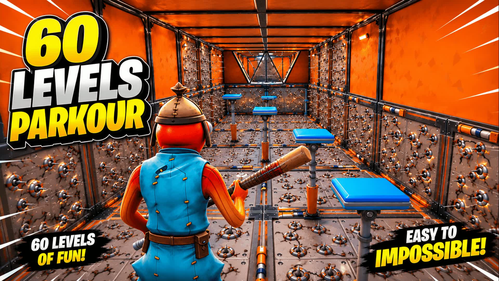 parkour 60 level — Fortnite Creative map