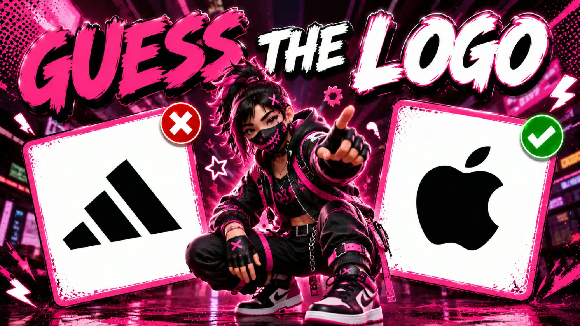 GUESS LOGO 🔎 PARKOUR OBBY — Fortnite Creative map