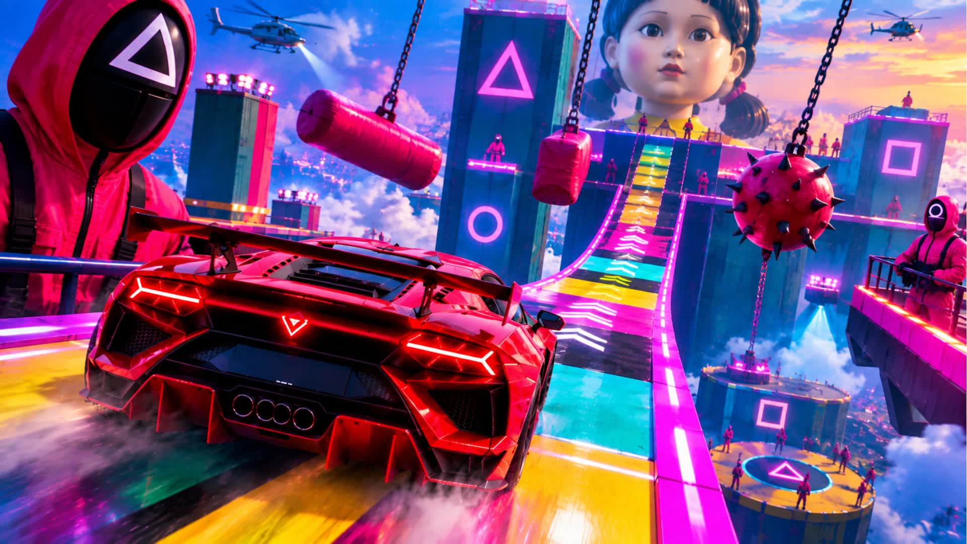 ADVENTURE ON WHEELS - CAR GAME — Fortnite Creative map