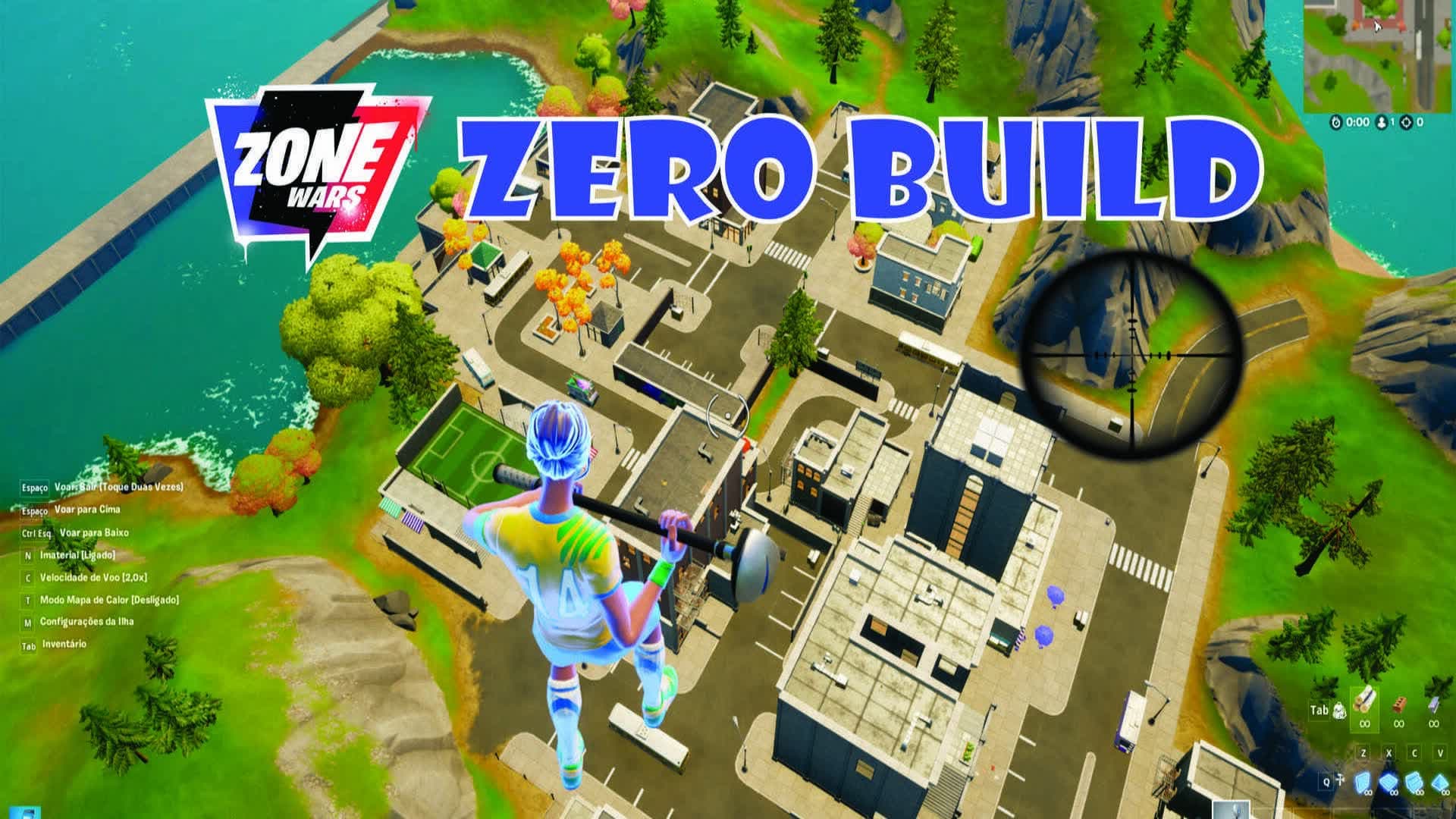 ZERO BUILD ZONE WARS — Fortnite Creative map