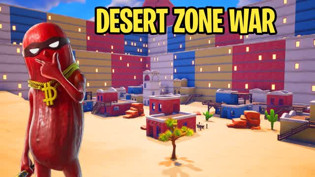 Desert Zone War — Fortnite Creative map cover art