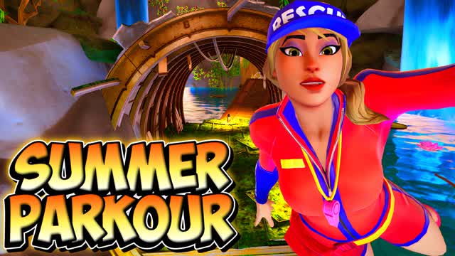 ☀️Summer Parkour — Fortnite Creative map cover art