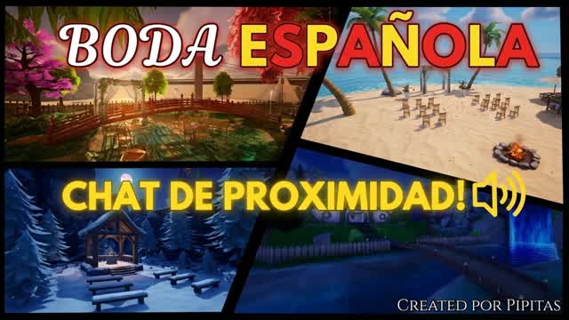 La Boda Española  (chat de proximidad) — Fortnite Creative map cover art