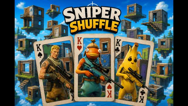 SNIPER SHUFFLE — Fortnite Creative map cover art