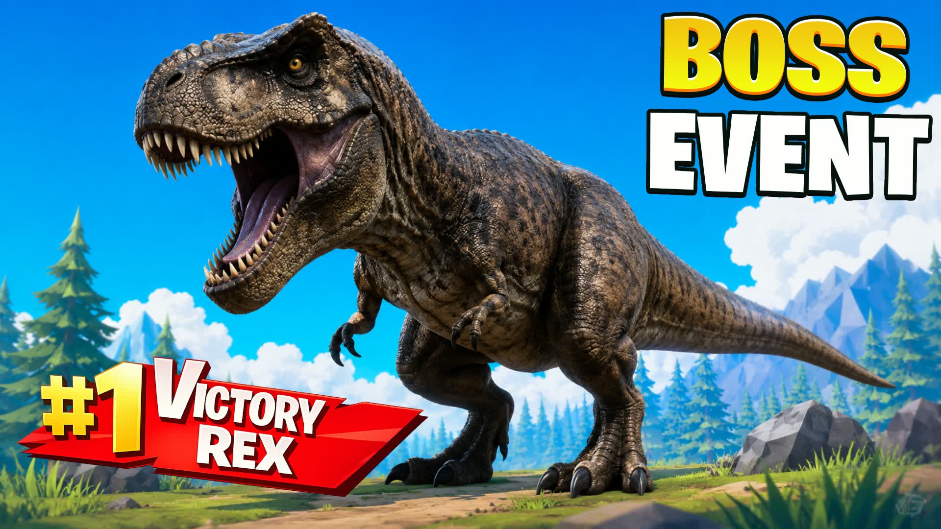 BOSS DINO FIGHT DRIVE — Fortnite Creative map