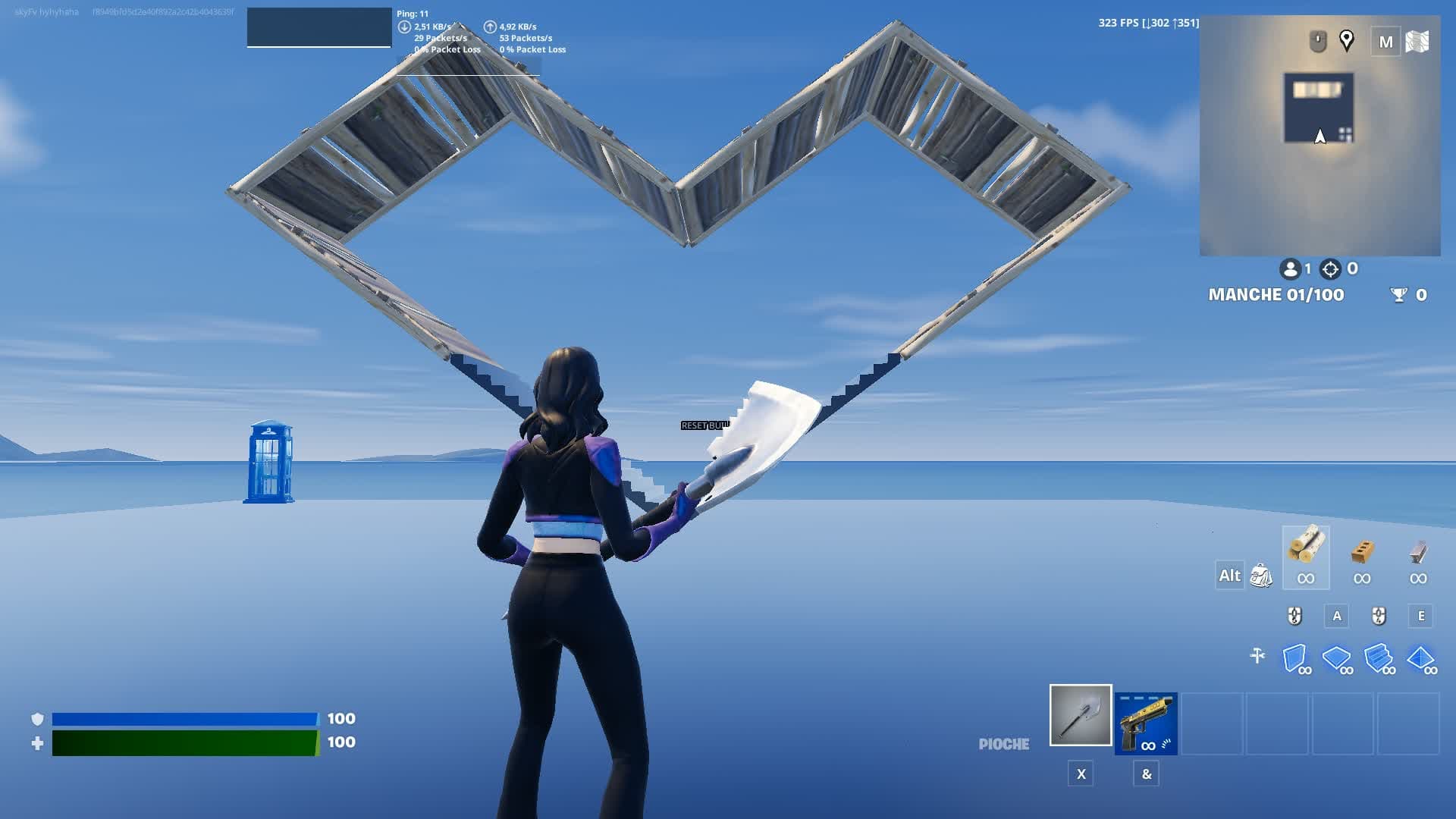 1V1 commu skyFv — Fortnite Creative map