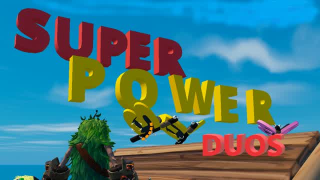 SUPER POWER ISLAND DUO — Fortnite Creative map cover art