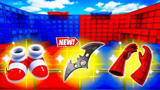 RED VS BLUE 🔴🔵 MEGA CRAZY — Fortnite Creative map cover art