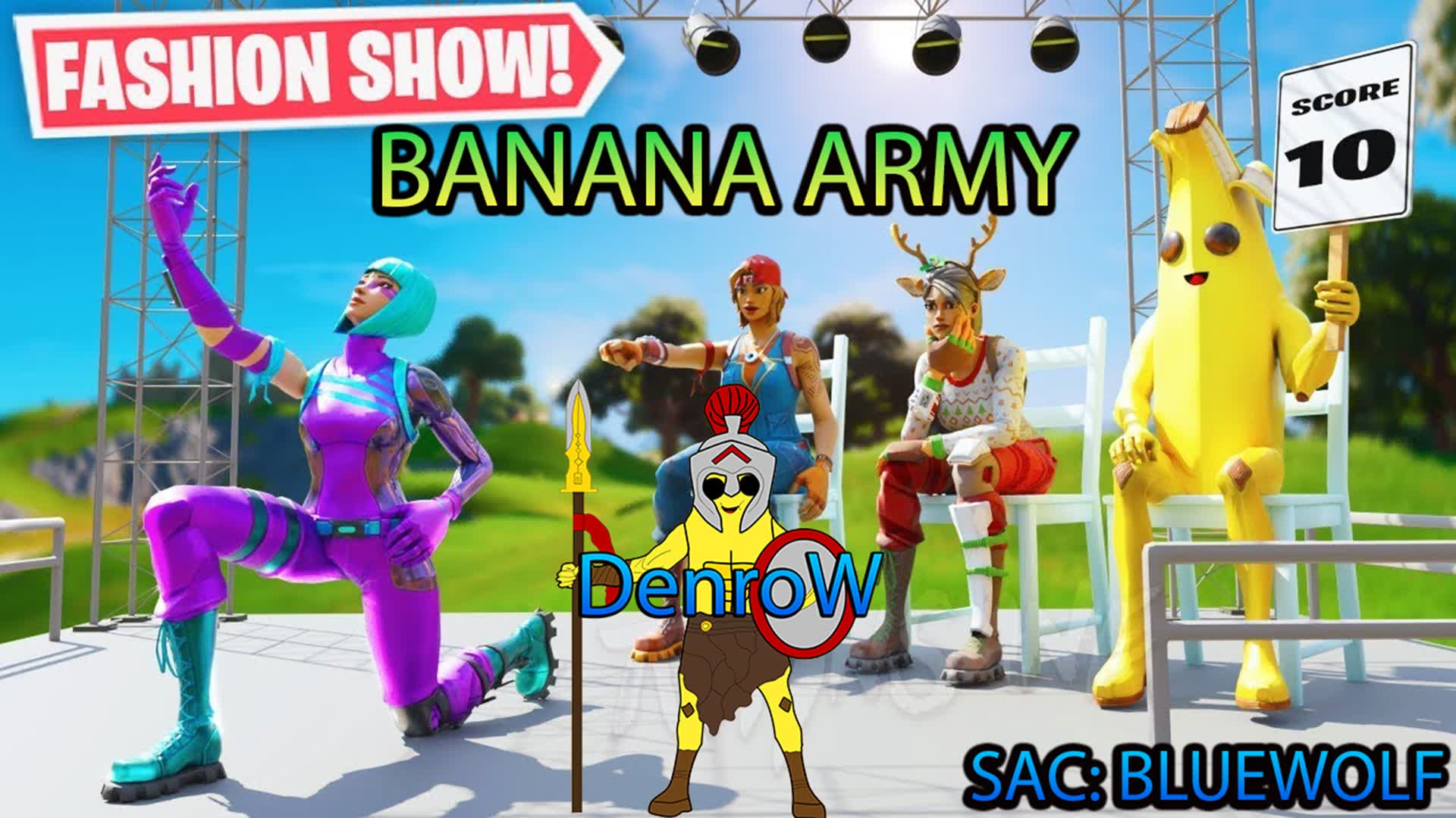 Banana Army Fashion Show — Fortnite Creative map
