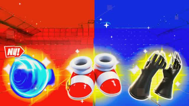 [][SPIDER-MAN SONIC Red v Blue Fury — Fortnite Creative map