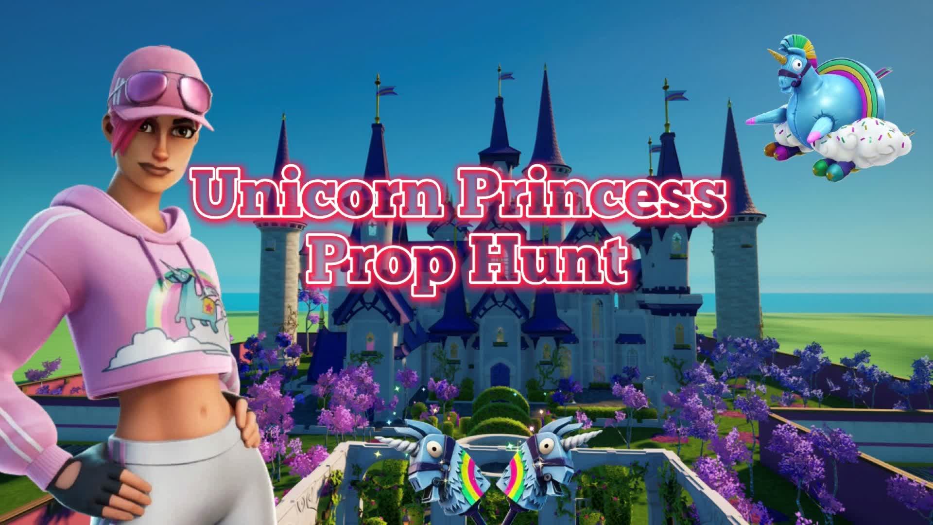 Unicorn Princess Prop Hunt — Fortnite Creative map