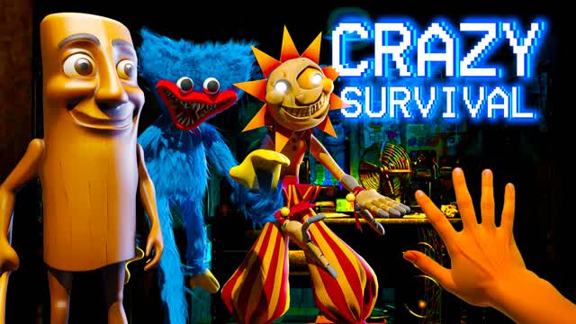 CRAZY SURVIVAL — Fortnite Creative map cover art