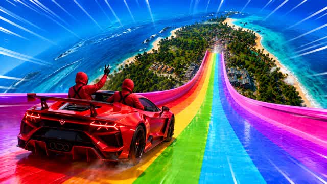 TURBO TRACK- CAR GAME — Fortnite Creative map
