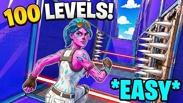 BASIC PARKOUR 100 LEVELS — Fortnite Creative map