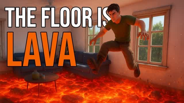 The Floor is Lava | Minigame — Fortnite Creative map