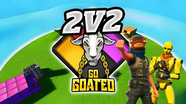 2v2 GO GOATED — Fortnite Creative map cover art