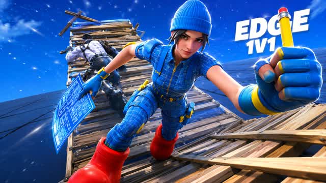 Edge 1v1 Build Fights (200 Pumps) — Fortnite Creative map cover art
