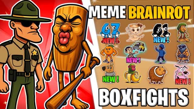 MEME BRAINROT BOX PVP📦 — Fortnite Creative map cover art