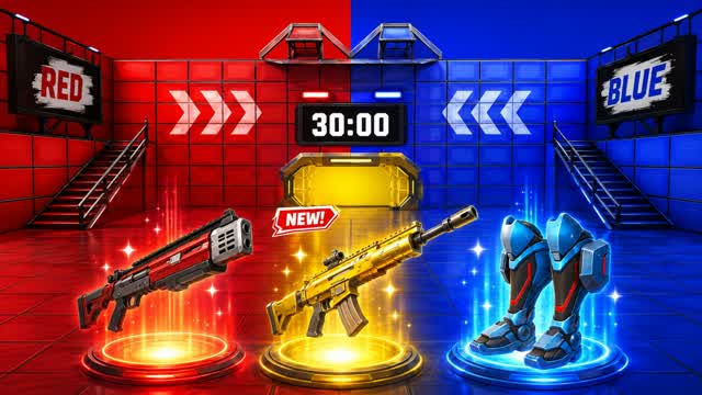SUPER CRAZY RVB 🔴 RED VS BLUE 🔵 — Fortnite Creative map cover art