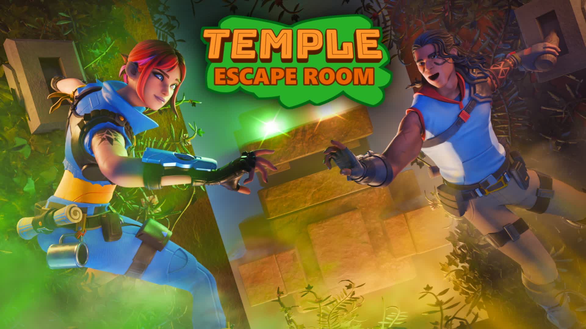 Temple Duo Escape Room — Fortnite Creative map