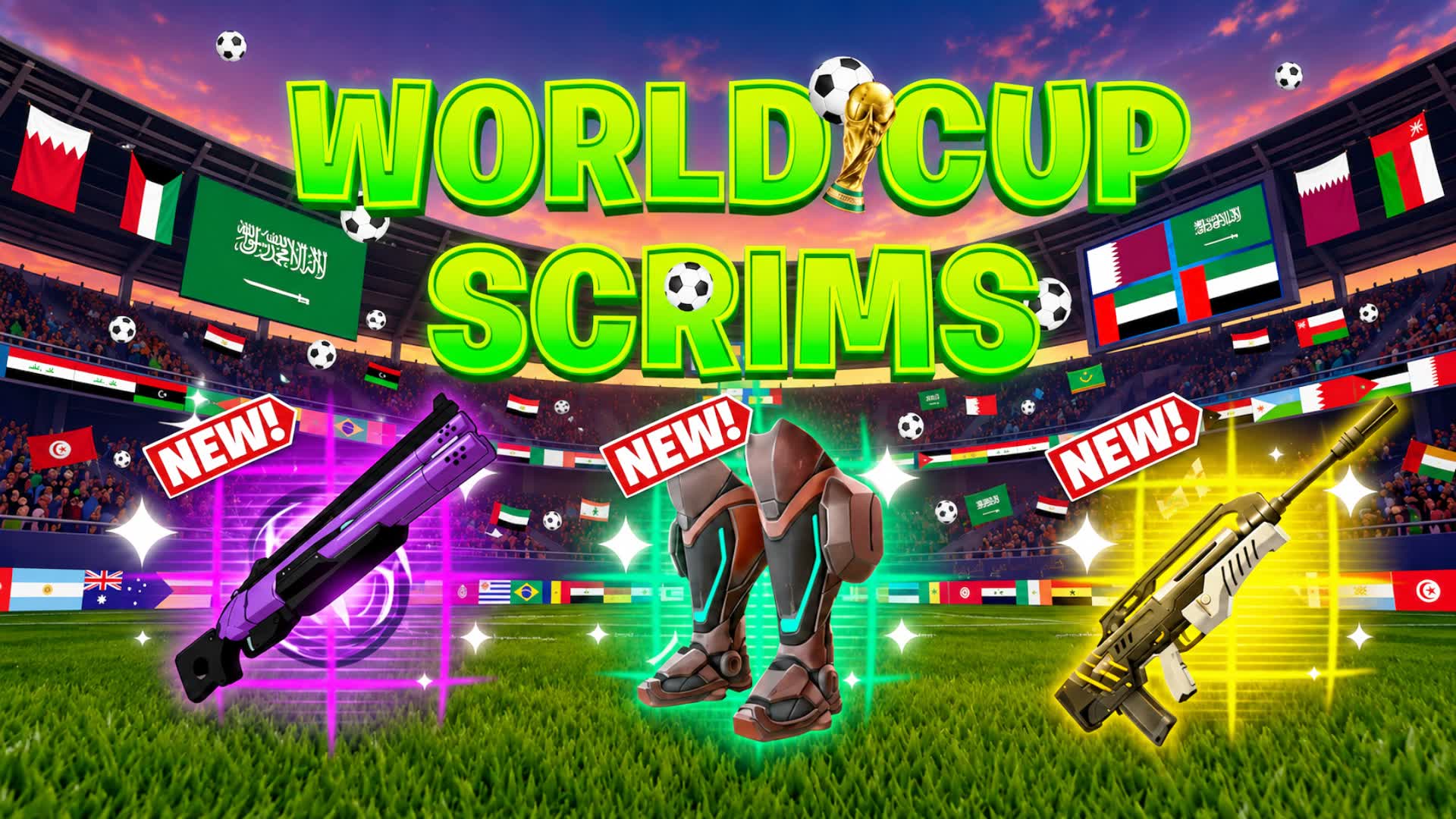 🏆 WORLD CUP SOLO | سكرمز كأس العالم 🔥 — Fortnite Creative map