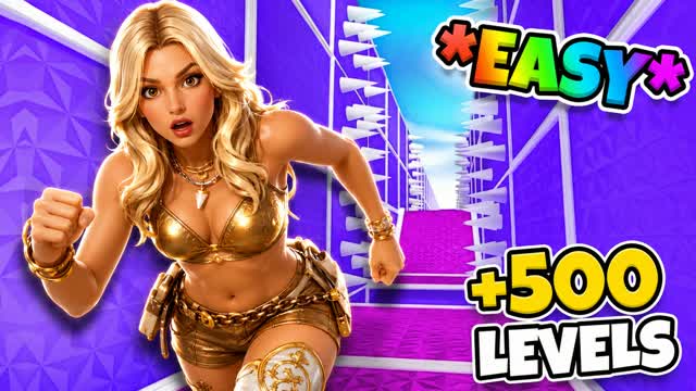 +500 LEVELS PARKOUR WARS ⭐ — Fortnite Creative map