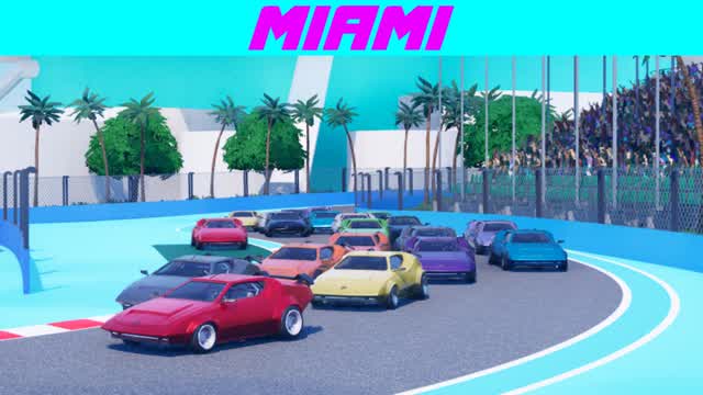 Formula Racing - Miami 🇺🇸 — Fortnite Creative map cover art