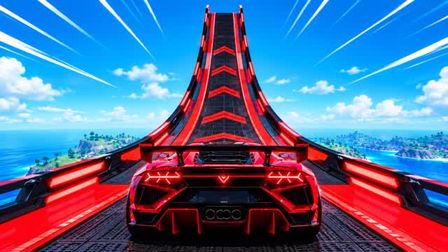 Little Racers' Ramp - CAR GAME — Fortnite Creative map cover art