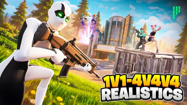 1v1-4v4v4 Realistics (Pandvil) — Fortnite Creative map