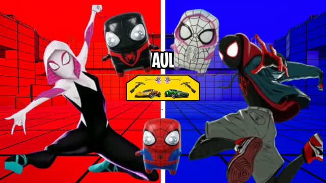 RED VS BLUE SPIDEY SPRITE [NEW] — Fortnite Creative map
