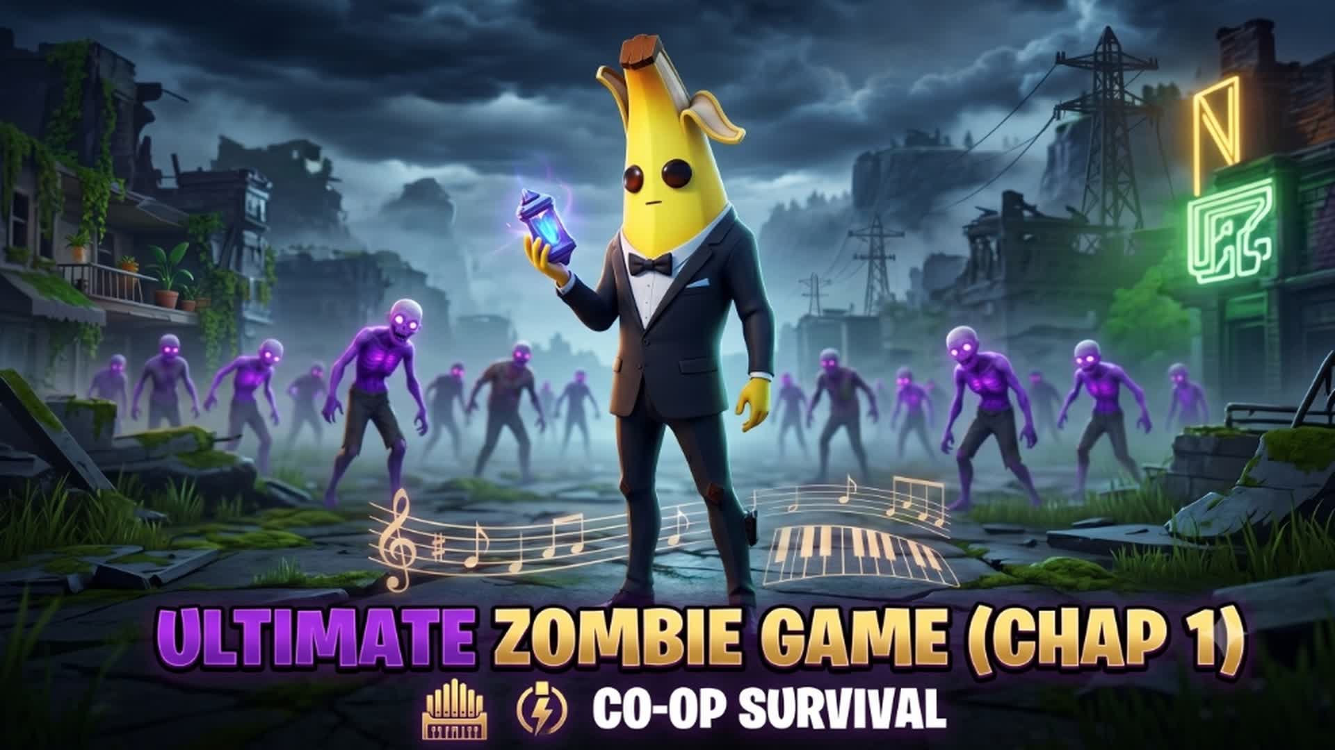 ULTIMATE CRAZY ZOMBIE GAME (chap 1) — Fortnite Creative map