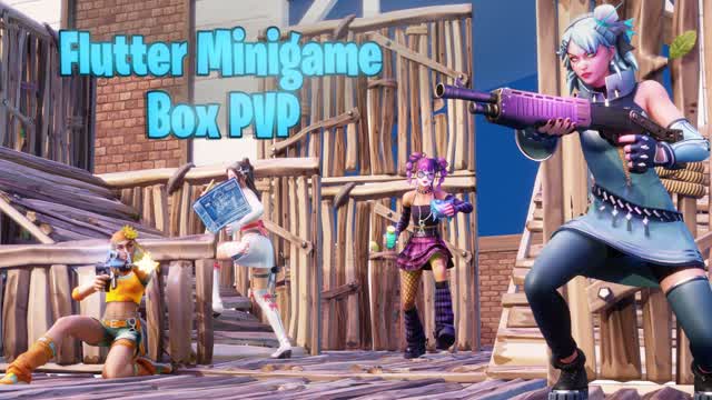 🦋 Flutter Minigame Box PVP 📦 — Fortnite Creative map cover art