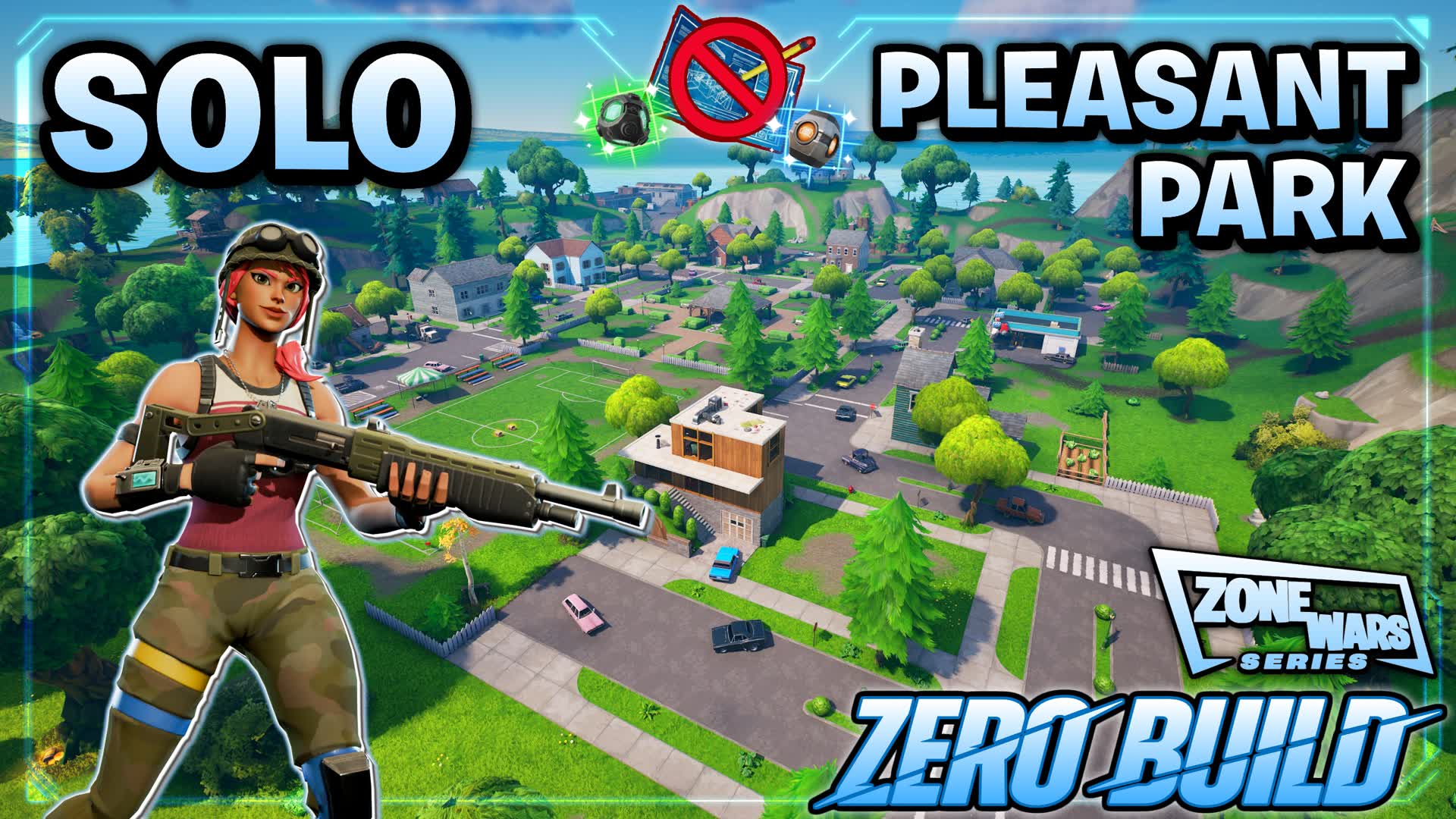 (Solo👤ZB🚫) Pleasant Zone Wars [Series] — Fortnite Creative map