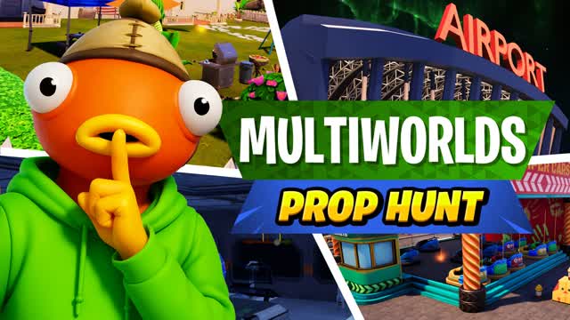 MULTIWORLDS - PROP HUNT 🌄 — Fortnite Creative map