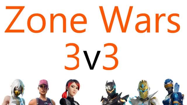 AWA ZoneWars - 3v3 — Fortnite Creative map cover art