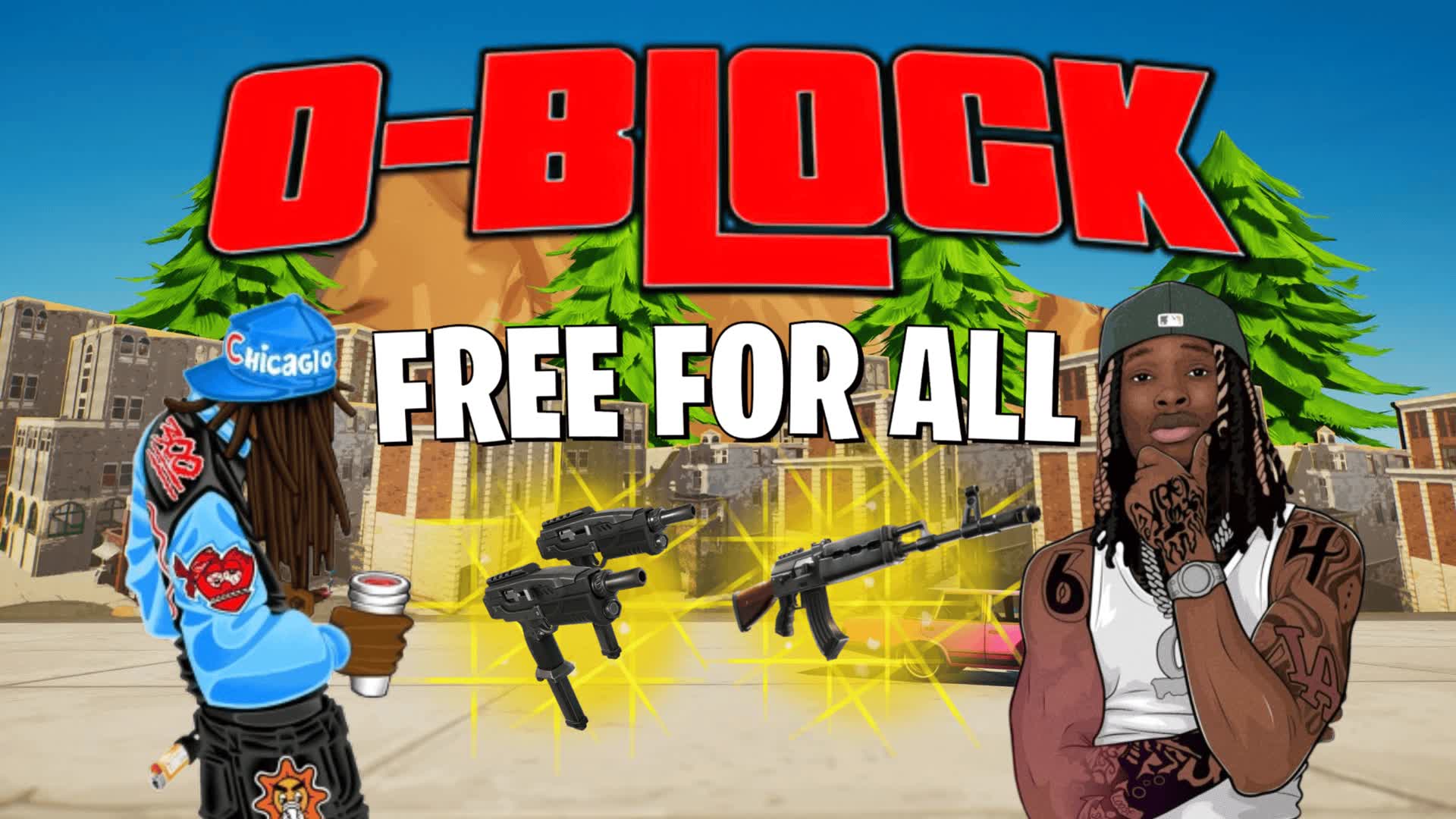 O BLOCK FFA🚧🔫 — Fortnite Creative map